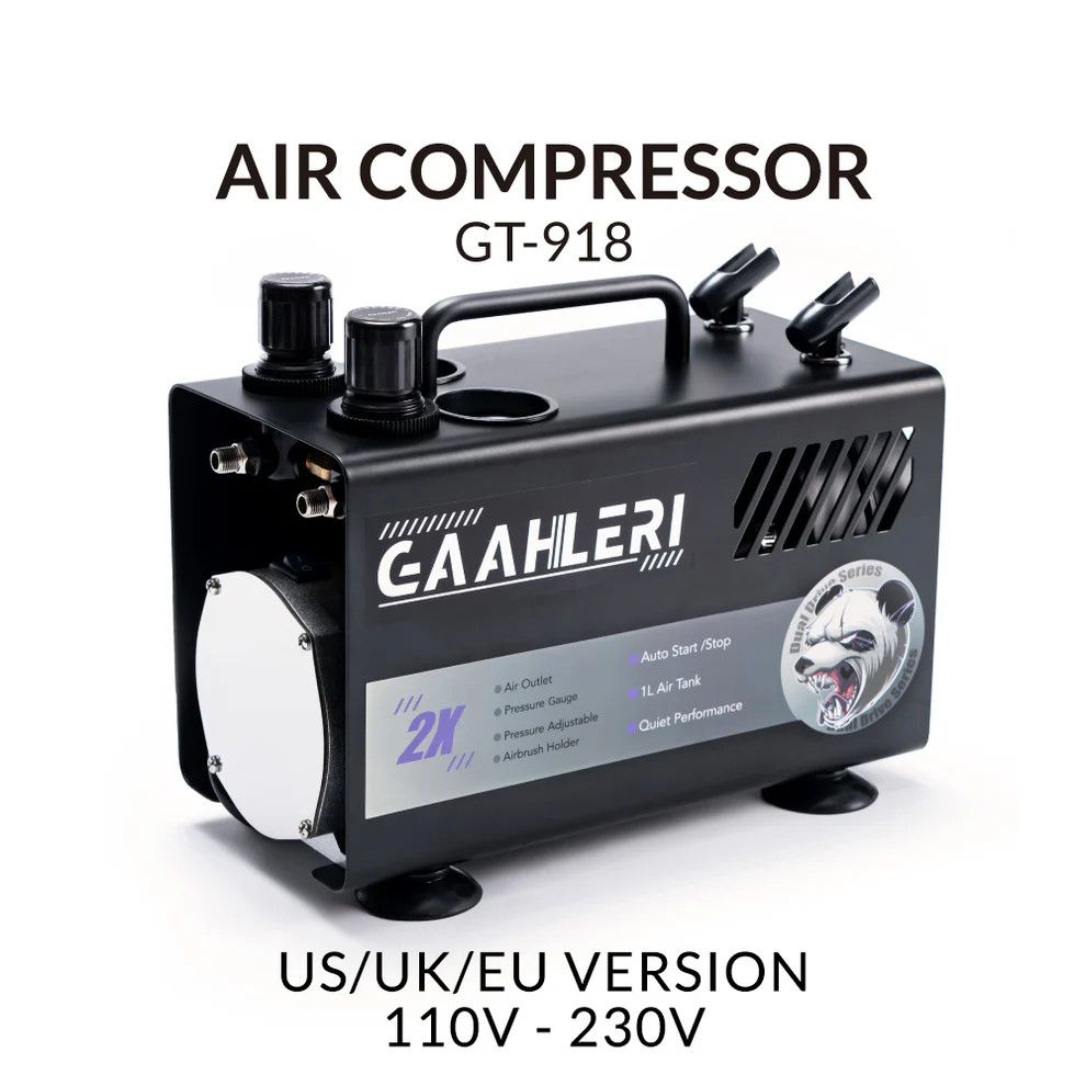 Gaahleri Dual Drive Series Airbrush Kit Compressor GT-918 only
