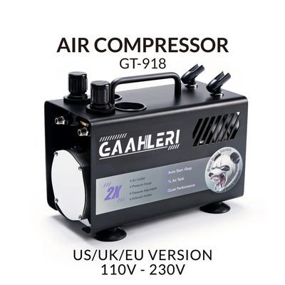 Gaahleri Dual Drive Series Airbrush Kit Compressor GT-918 only