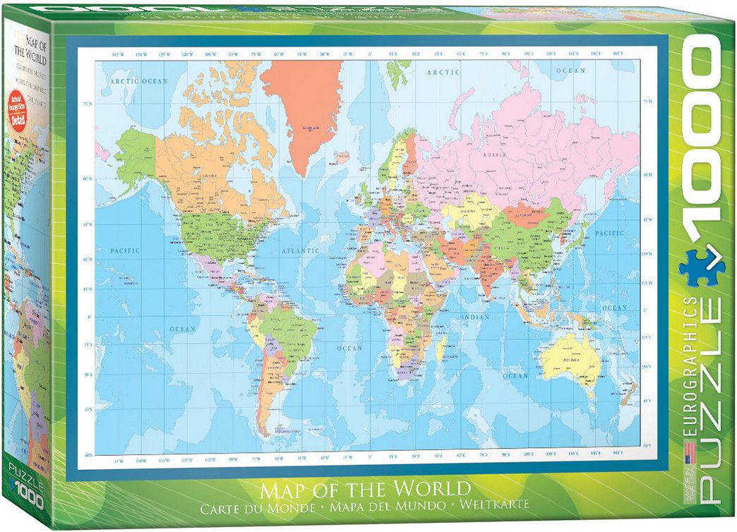 Eurographics Modern Map of the World  1000 piece