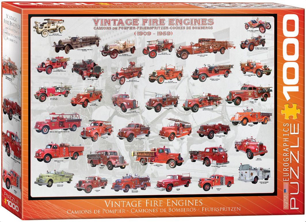 Eurographics Vintage Fire Engines 1000 piece