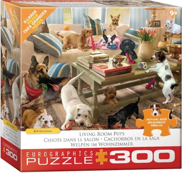 Eurographics Living Room Pups by Giordano 300 piece