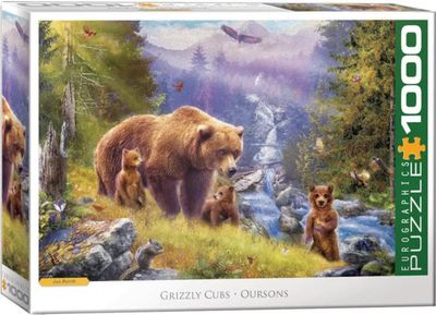 Eurographics Grizzly Cubs by Jan Patrik 1000 piece