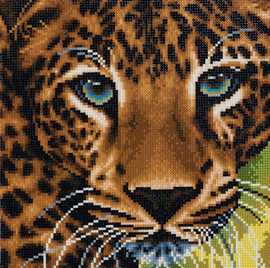 Craft Buddy Crystal Art Kit Medium Leopard