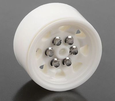 RC4WD 0.7in OEM Plastic Beadlock Wheels White 4pc