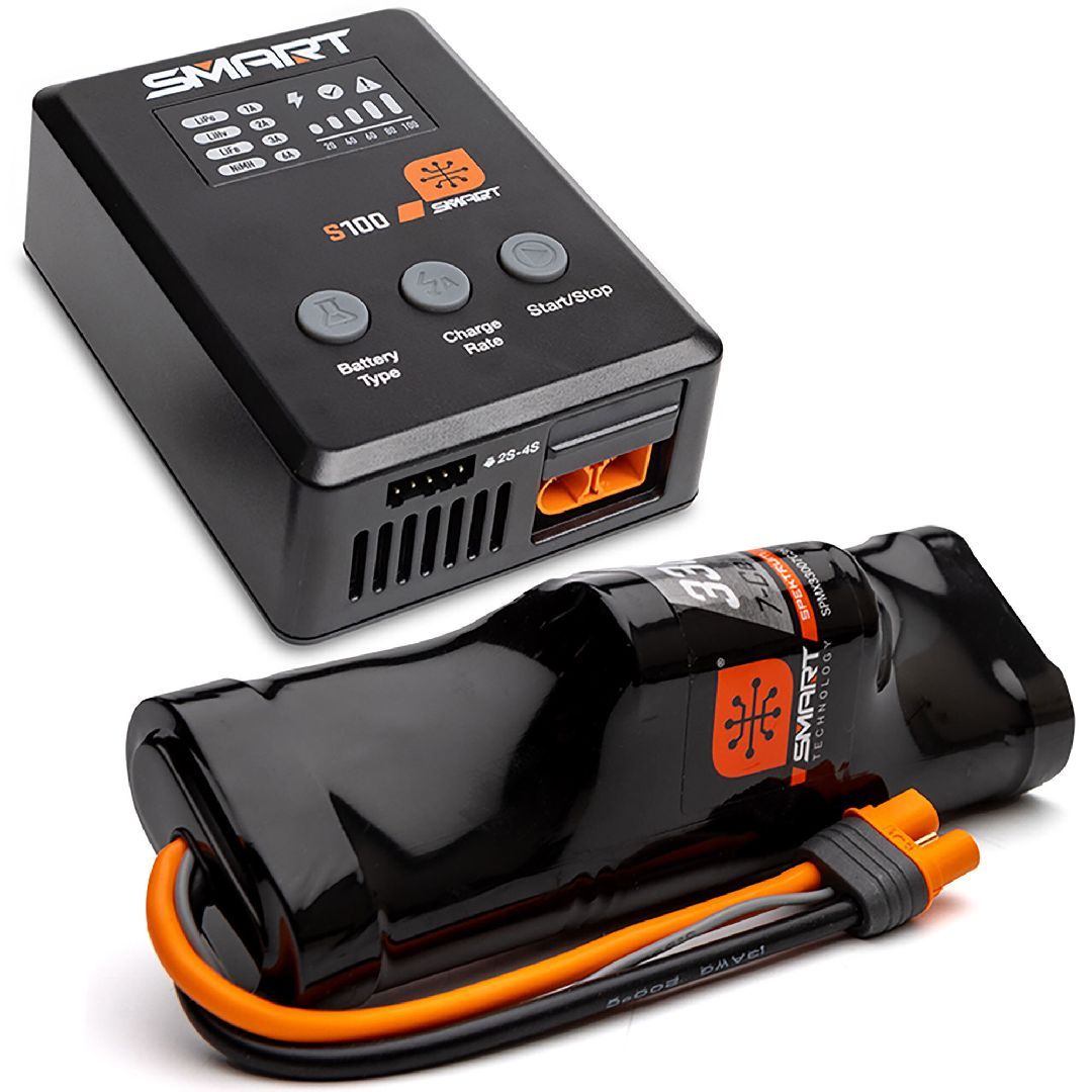 Spektrum Smart Powerstage: 3300mAh 7C NiMH and S100 Charger