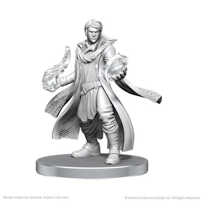 D&amp;D Critical Role Unpainted Minatures Wave 26 Beauregard Lionett and Caleb Widogast