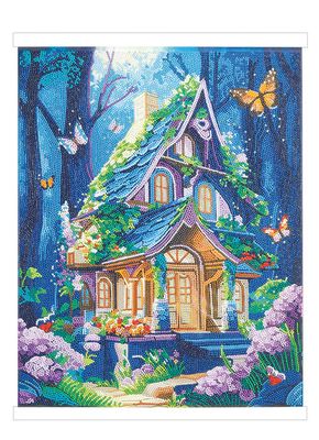 Craft Buddy Crystal Art Scroll Kit Fantasy House