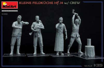 Miniart 1/35 Kleine Feldkuche Hf.14 with Crew