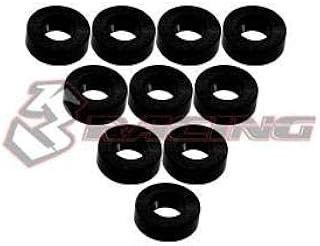 3 Racing 2.0mm Aluminum M3 Flat Washers Black 10pc