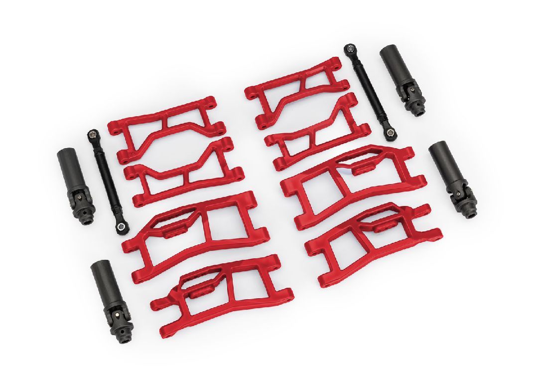 Traxxas Mini Maxx WideMaxx Front and Rear Suspension Kit Red