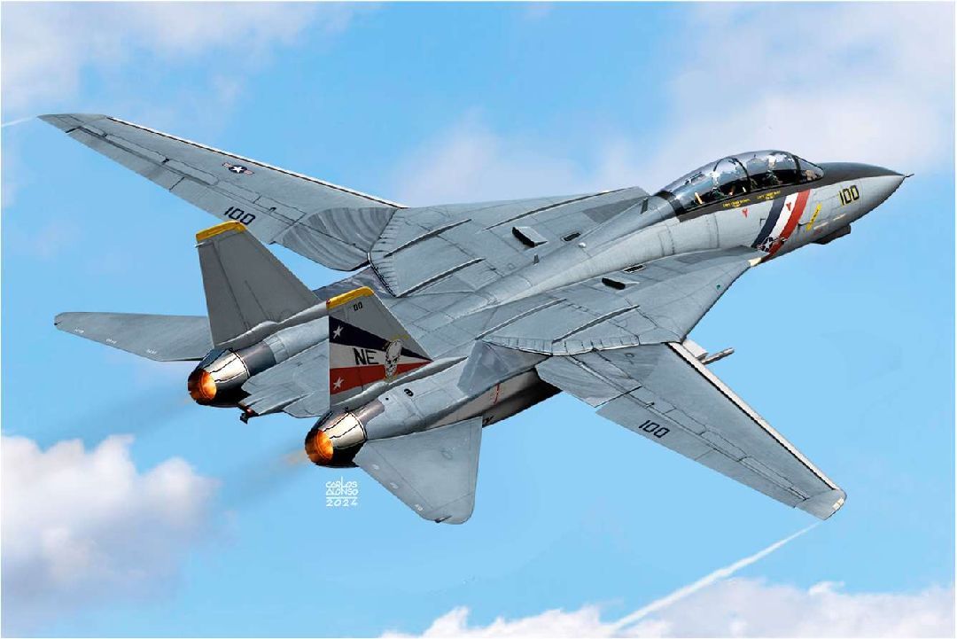 Academy 1/72 USN F-14D VF-2 Bounty Hunters