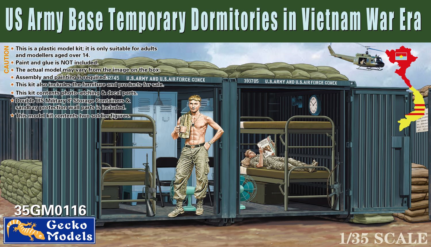Gecko 1/35 US Army Base Temporary Dormitories for Military Personnel