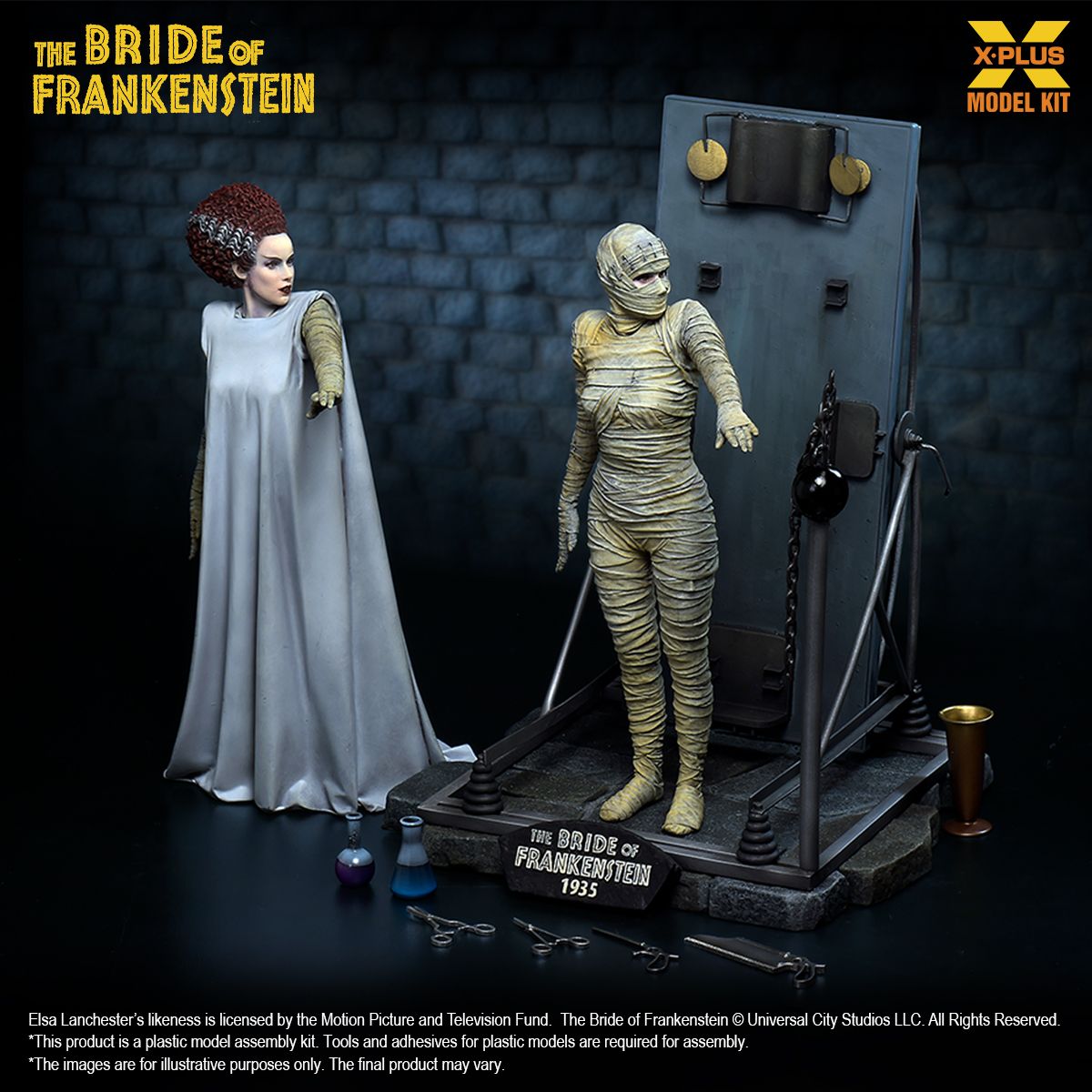 X-Plus 1/8 The Bride of Frankenstein Plastic Model Kit