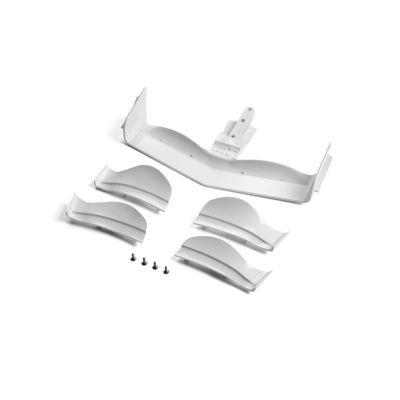 Xray X1 Composite Adjustable Front Wing Flat Design White
