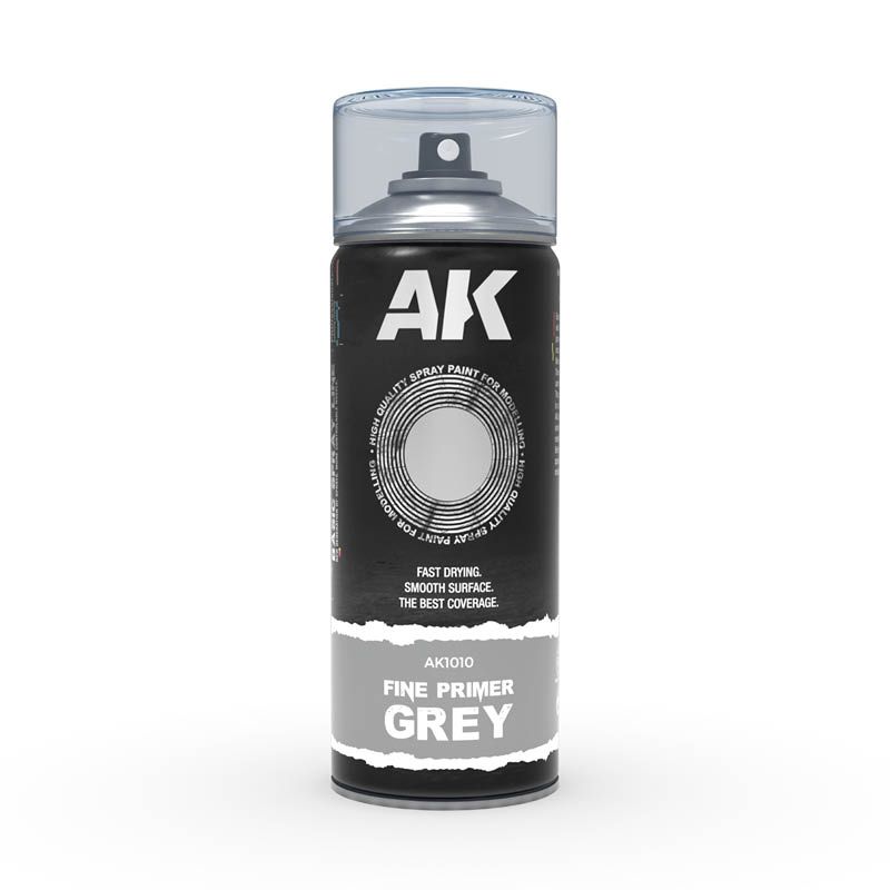 AK Interactive Fine Primer Grey Spray 400ml