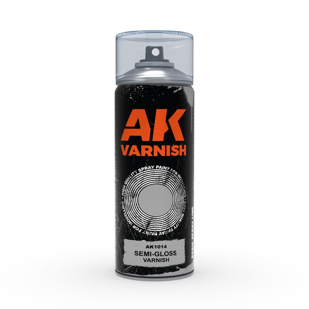 AK Interactive Semi-Gloss Varnish Spray 400ml