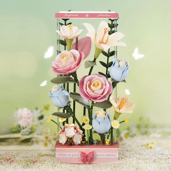 Robotime ROKR 3D Puzzle DIY Blooming Bouquet Box