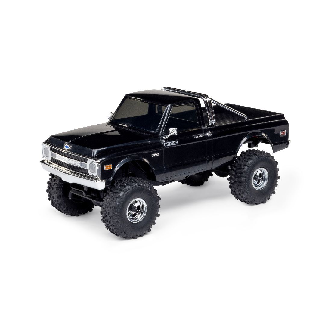 Axial 1/30 SCX30 Chevrolet K10 Brushed 4x4 RTR Black Includes B&amp;C