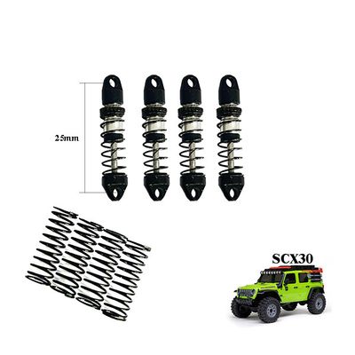 Nexx Racing SCX30 25mm Oil Shock Silver 4pc