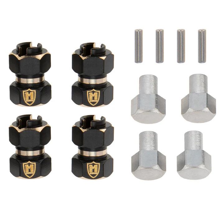 Meus Racing TRX-4M 10mm/+6mm Brass Wheel Hex Hub Extenders Adaptor