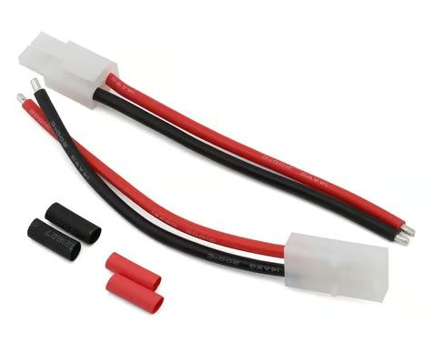 EcoPower Tamiya Pre-Wired Pigtail Connectors F/M with Shrink Tube 2pc