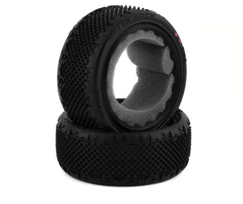 JConcepts Pin Swag 2.2in 4WD Buggy Front Carpet Tires Pink 2pc