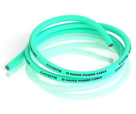 Cayote 1M 13AWG Thin Wall Silicone Wire Aurora Green