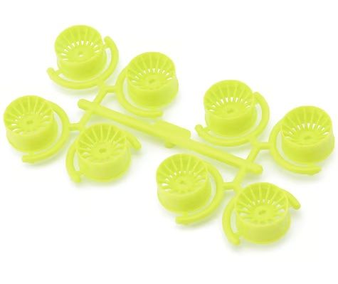 Yeah Racing Mini-Z AWD 11mm Multi-Spokes Wide Rims Set Florescent Yellow