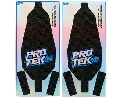 ProTek RC Team Associated B7-4mm Chassis Protectors Holographic Black 2pc