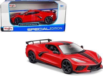 Maisto 1/24 2020 Chevrolet Corvette Stingray High Wing Red Special Edition