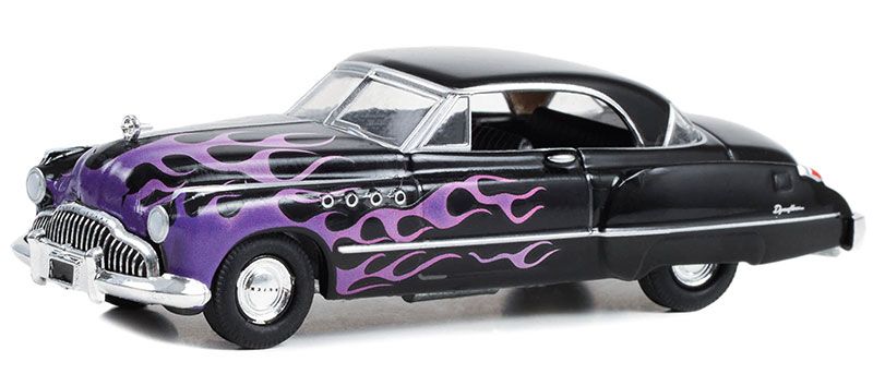 Green Light Collectibles 1/64 Flames The Series 1949 Buick Roadmaster Hardtop Black
