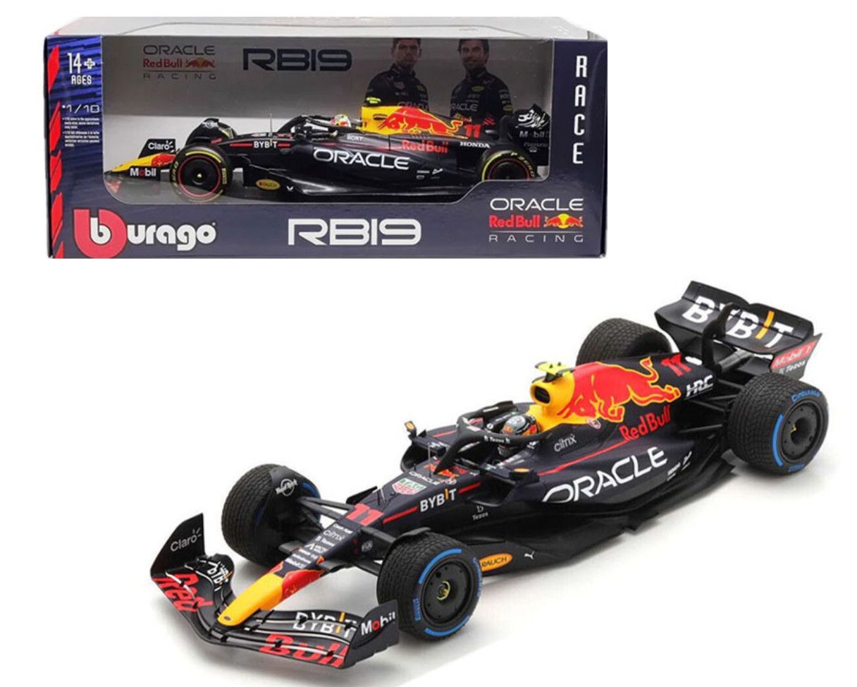 Bburago 1/18 2023 Race Oracle Red Bull Racing RB19 Perez
