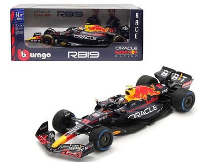 Bburago 1/18 2023 Race Oracle Red Bull Racing RB19 Perez