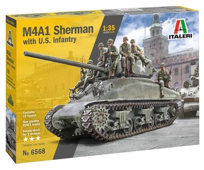 Italeri 1/35 M4 A1 Sherman with US Infantry