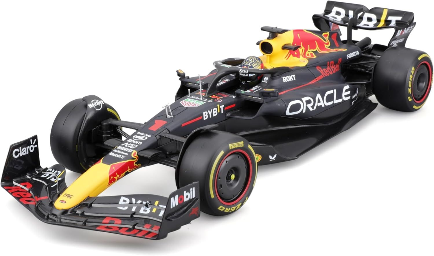 Bburago 1/18 2023 Race Oracle Red Bull Racing RB19 Verstappen No 1