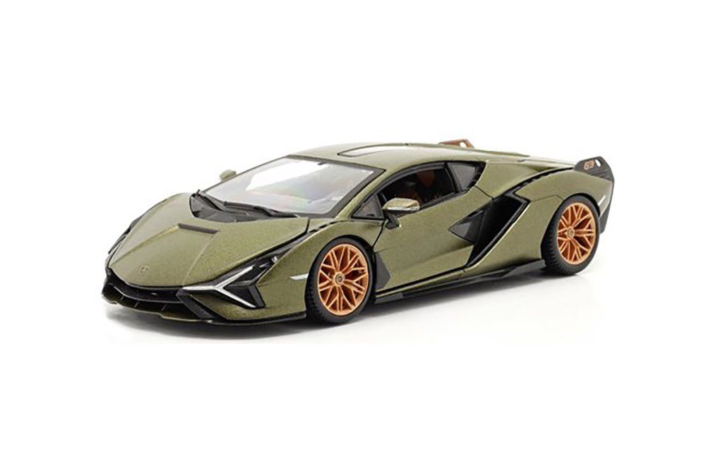 Bburago 1/24 Lamborghini Sian FKP Matte Green