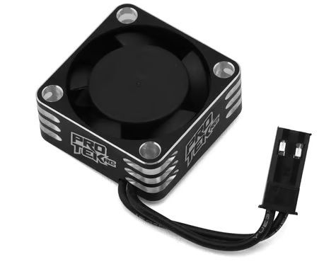 ProTek RC 25x25x10mm Aluminum High Speed HV Cooling Fan Sliver/Black