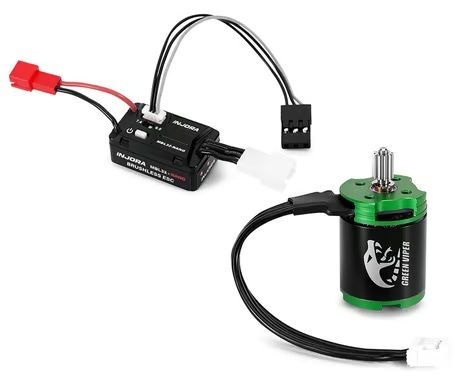 Injora RC Axial SCX30 MBL32-NANO ESC &amp; 1621 Green Viper Brushless Combo 3600kV
