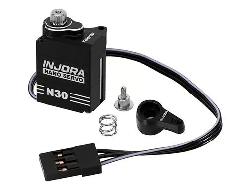 Injora RC SCX30 N30 Nano High Torque Metal Gear Aluminum Servo with Servo Saver