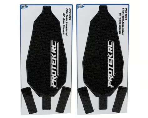 ProTek RC Team Associated B7 4mm Chassis Protectors Black 2pc