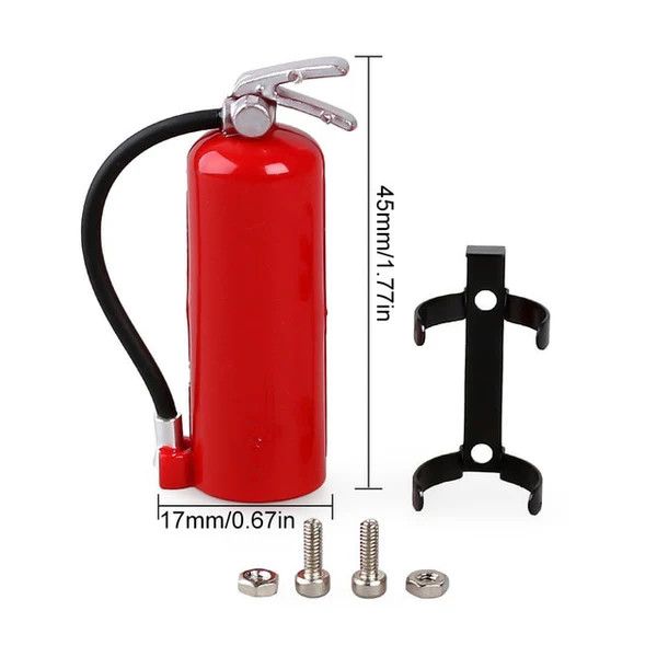 Injora RC Crawler Accessory Mini Plastic Fire Extinguisher