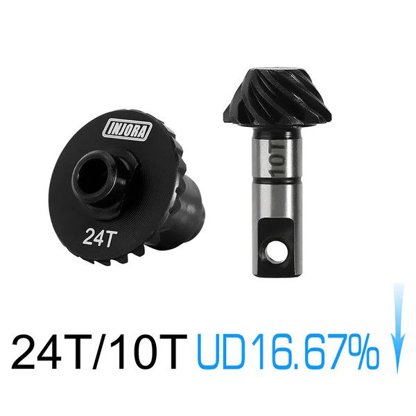 Injora RC 1/18 TRX4M Overdrive Underdrive Alloy Steel Helical Gears