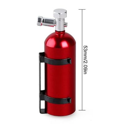 Injora RC Crawler Accessory Mini Red Metal Fire Extinguisher
