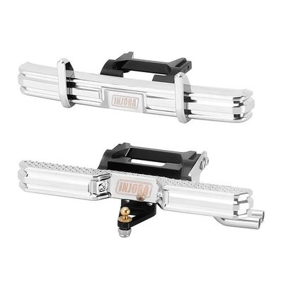 Injora RC 1/18 TRX4M High Trail F150 CNC Aluminum Front Rear Bumper with Dual Exhaust