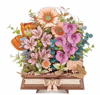 Robotime Rowood 3D Wooden Puzzle Blooming Book