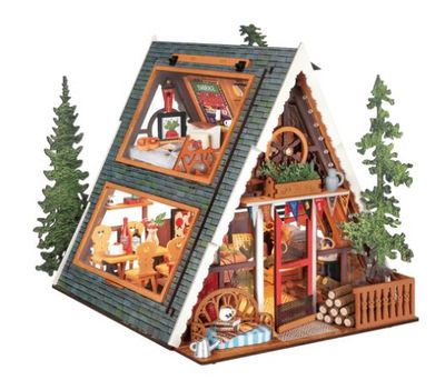 Robotime Rolife A-Frame Cabin DIY Miniature House Kit