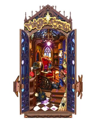 Robotime Rolife Magic Fantasy Corner DIY Book Nook Shelf Inset