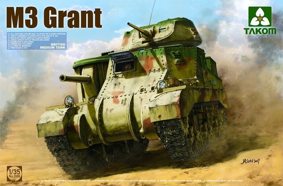 Takom 1/35 Bristish Medium Tank M3 Grant