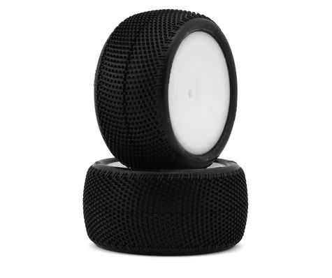 Pro-Motion Viper 2.2in Rear LP Carpet Pre-Mount Buggy C2 Blue Medium/Hard Tire White 2pc