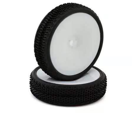 Pro-Motion 1/10 Viper 2.2in 2WD Front LP Carpet Pre-Mounted Buggy C4 Red/Soft Tires with 12 mm Hex White 2pc